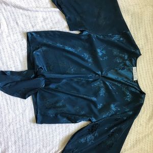 Blue Silk blouse
